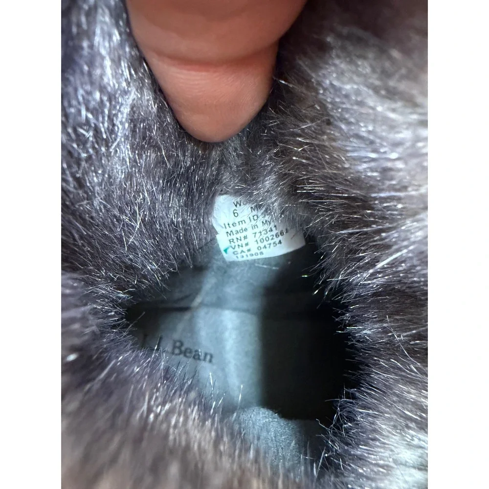 LL Bean Rangeley Pac Boot Mid Waterproof Insulated Black Winter Boots Women 6 - Picture 6 of 16